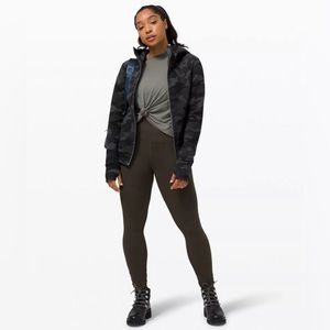 Lululemon Scuba Zip Hoodie Black Camo